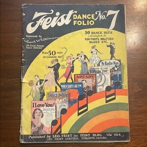 Vintage Set of Feist Dance Folio Books